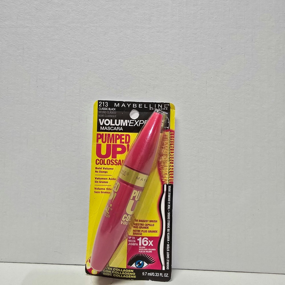 Maybelline Pumped Up Colossal Volum Express Mascara 213 Classic Black 0.33oz